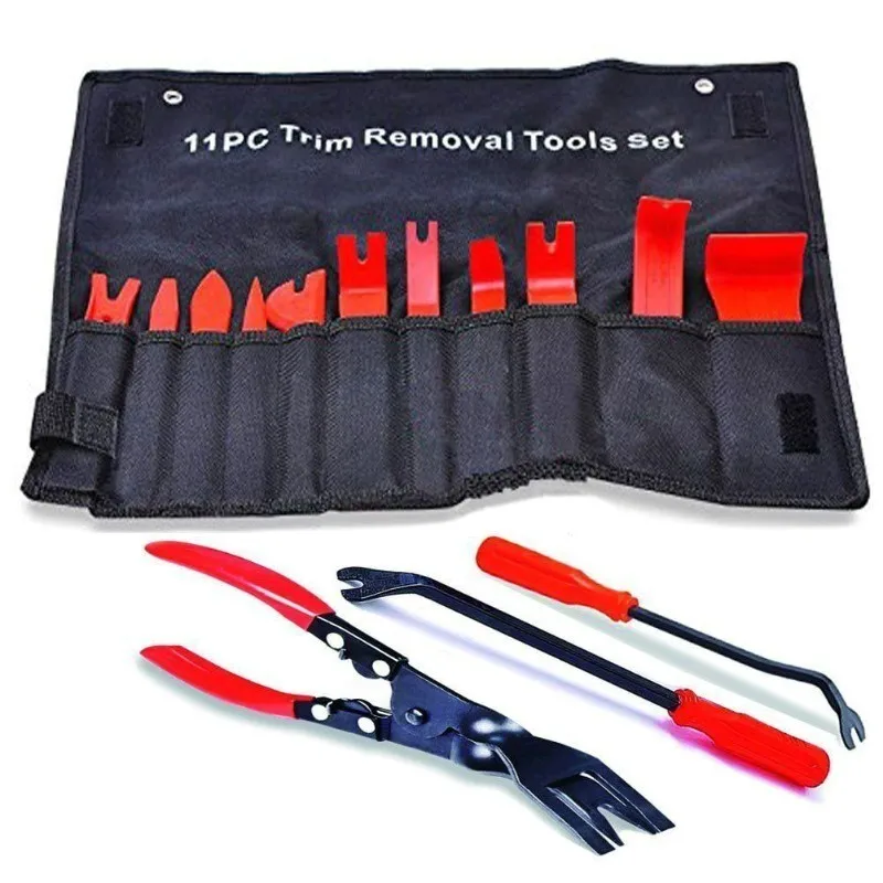 

14pcs Portable Door Dashboard Removal Tool Kit Audio Clip Fastener Installation Kit Removal Tool DVD Stereo Modification