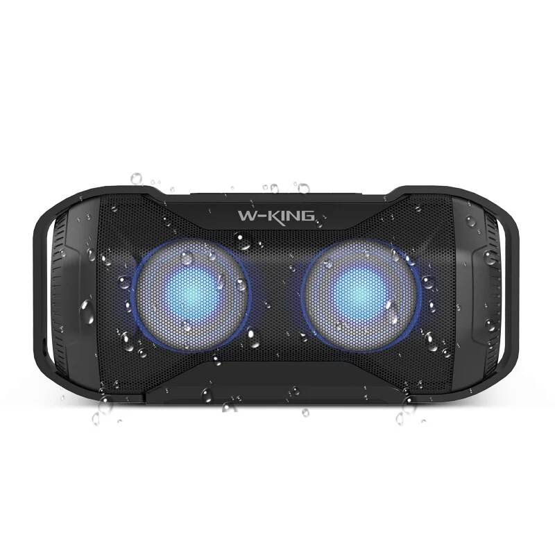

W-King Black Micro USB Chargeable Speaker Sport Handsfree Function Smart Mini LED Multifunctional Speaker