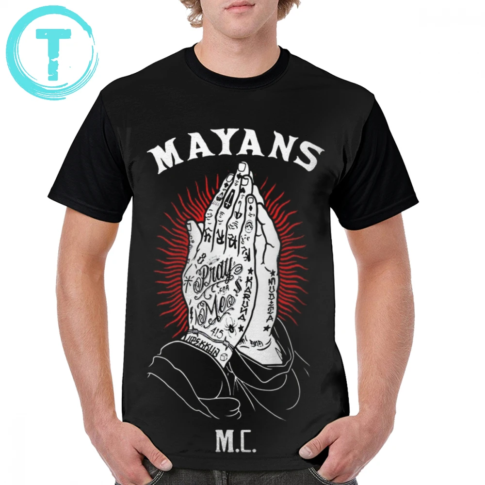 

Mayans Mc T Shirt Mayan Mc T-Shirt 4xl Beach Graphic Tee Shirt Awesome Graphic 100 Polyester Man Short-Sleeve Tshirt
