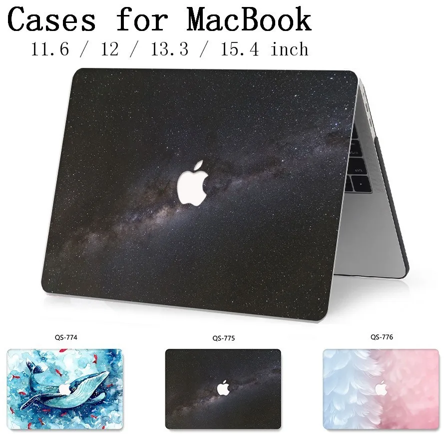 

2019 For Apple MacBook Air Pro Retina 13.3 15.4 11 12 13 15 Inch Laptop Case With Touch Bar+Keyboard Cove Funda Sleeve Bag New
