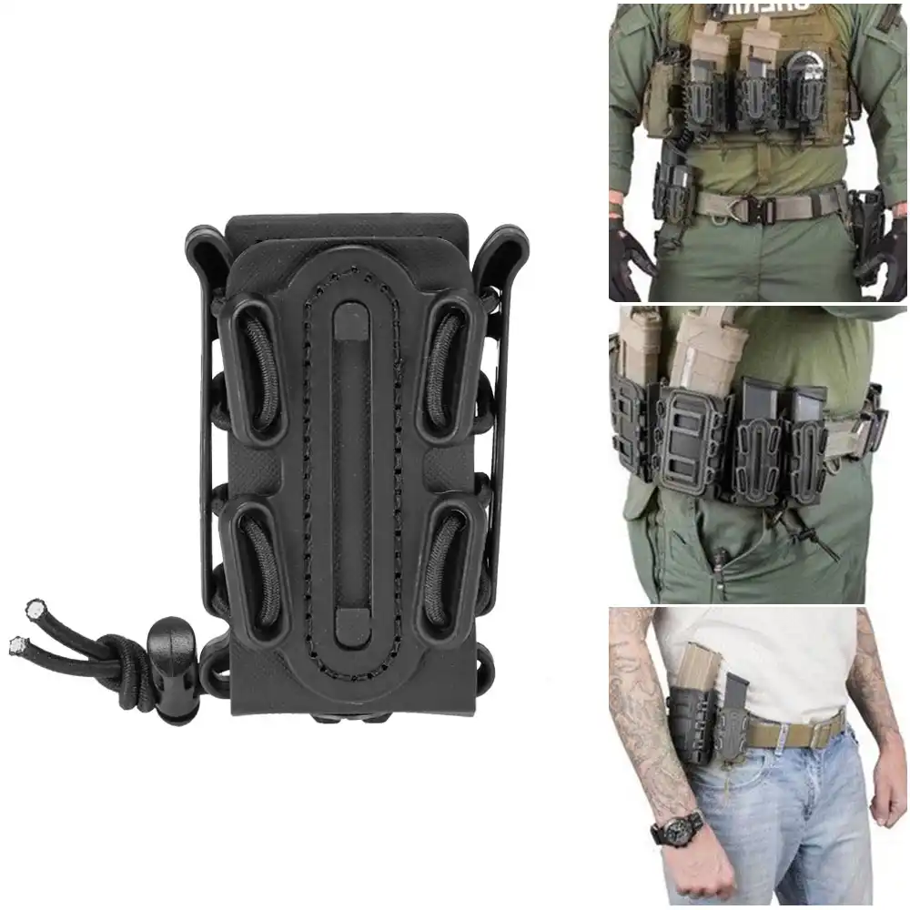 9mm Tactical Magazine Pouch Airsoft Hunting Shooting Holster Rifle Mag