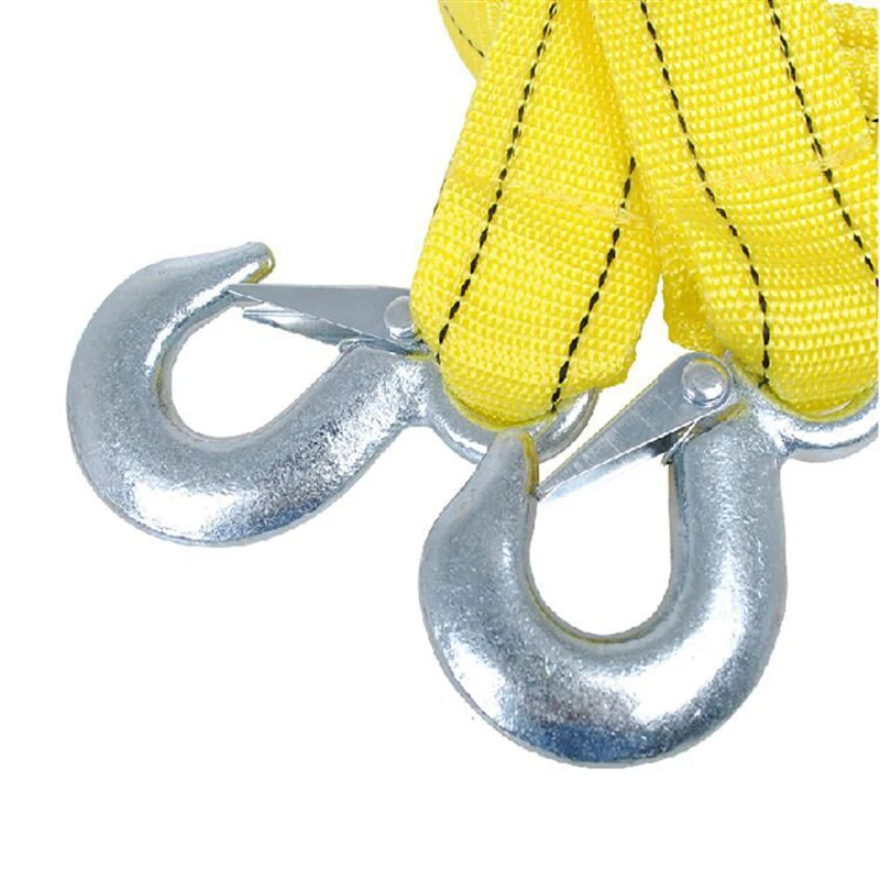 4 M 5Ton السحب كابل مزدوج سمكا حبل للسحب سحب سحب حبل انتزاع حزام الثقيلة الطريق الانتعاش سيارة شاحنة سيارة سحب