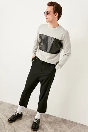 

Gray Sweatshirt Men Panella TMNSS19PO0012