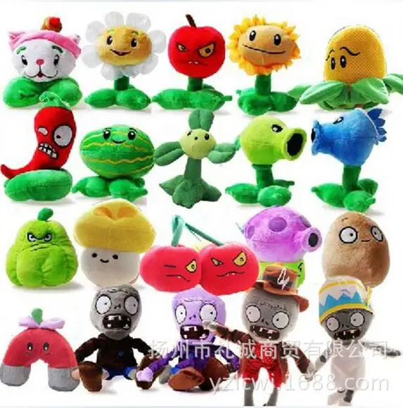 Plants vs Zombies плюшевые игрушки 12 28 см Растения против Зомби мягкие кукла игрушка для