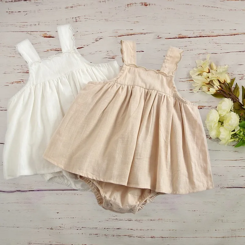 

New Summer Baby Clothes Newborn Girls Outfit Set Tiny Cottons 2019 Solid Organic Cotton Rompers For Infant Toddler Roupa Menina