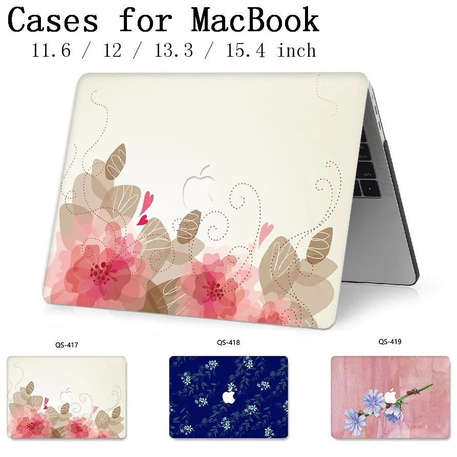 

2019 For MacBook Air Pro Retina 11 12 13 15 For Apple New Laptop Case Bag 13.3 15.6 Inch With Screen Protector Keyboard Cove bag