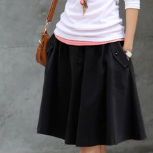 Плюс Размер одежды повседневная юбка плюс размер юбки средней длины Женская S, M, L, Xl, Xxl, Xxxl, 4xl, 5xl, 6xl