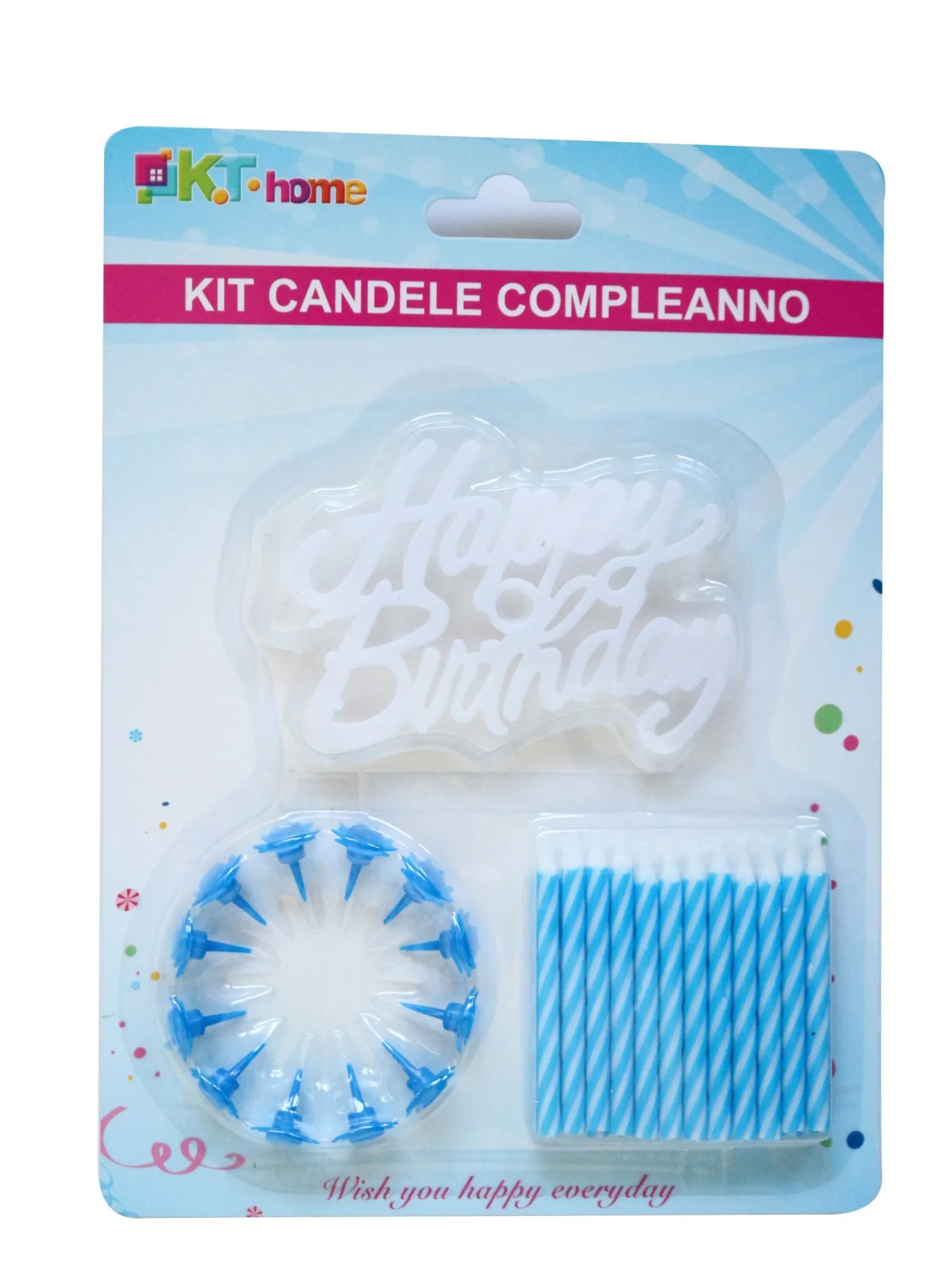 KIT Birthday Candles Bluein Candles from Home & Garden on Aliexpress