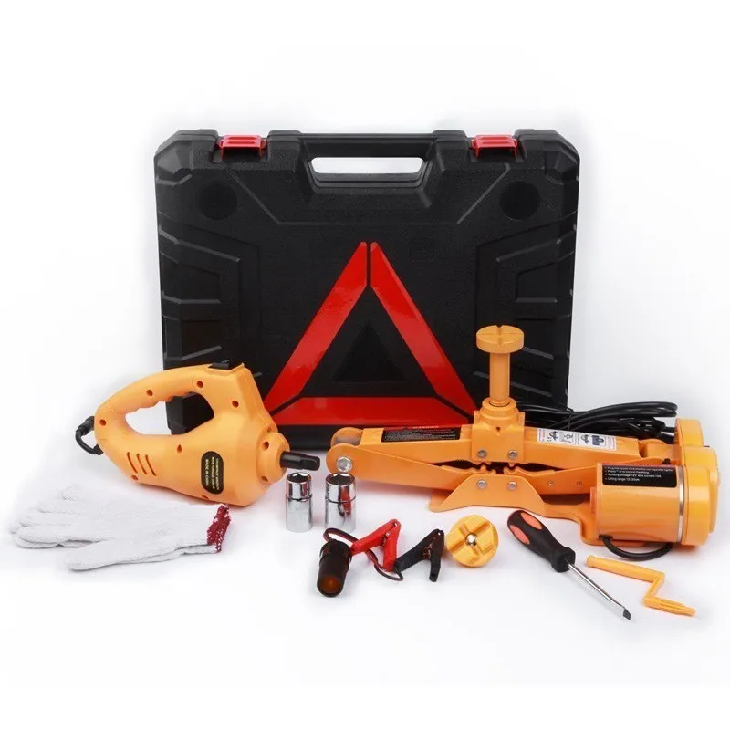  12v Car Electric Jack Tire Replacement Tool Led Light Automatic Lifting Repair Tool Kit Hydraulic J