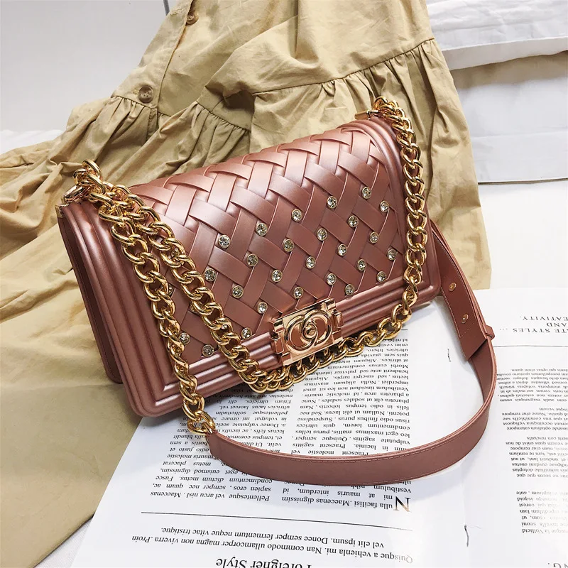 

Luxury Brand Crossbody Bags Women 2019 High Quality Leather Female Designer Handbag Ladies Diamonds Chain Shoulder Messenger Bag