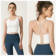 Рубашки для йоги, фитнес-одежда, женский бюстгальтер, мягкий спортивный короткий топ, топы, Быстросохнущий жилет для йоги, укороченные топы без рукавов, спортивная одежда