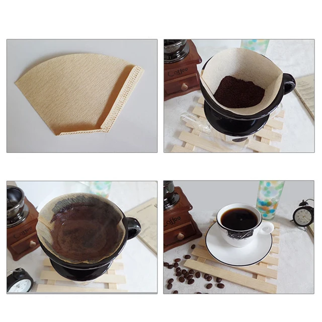 Best Price 100Pcs Coffee Paper Filter for Coffee Hand-poured Coffee Filter Drip 2-4 Cup Best Price 100Pcs Coffee Paper Filter for Coffee Hand-poured Coffee Filter Drip 2-4 Cup