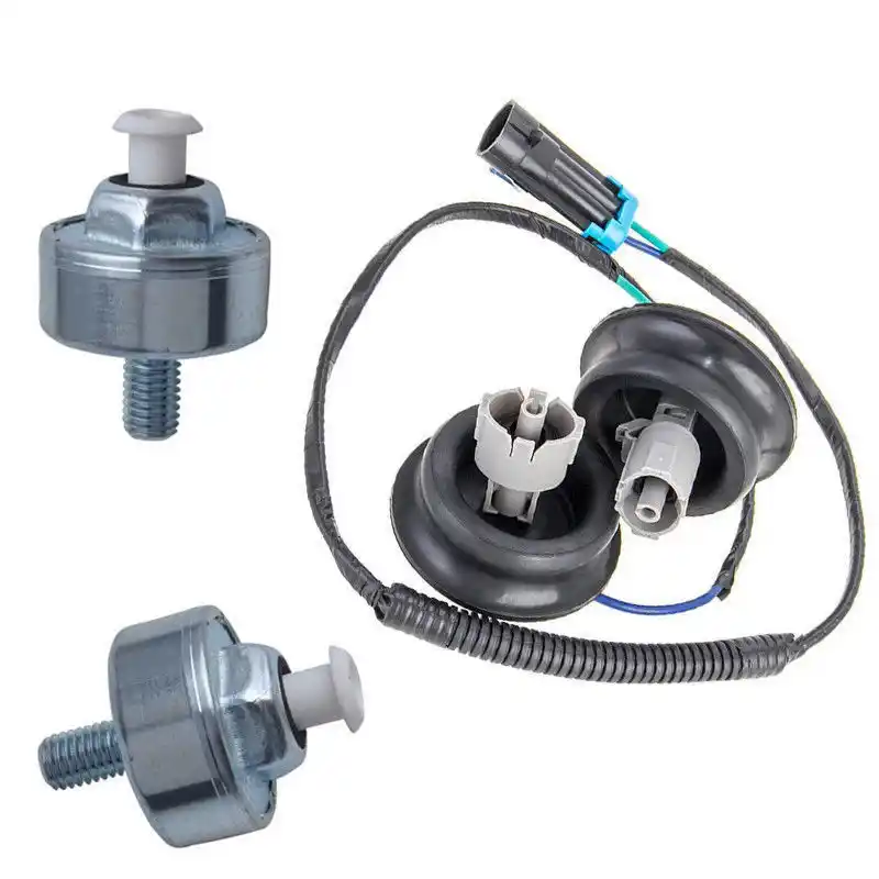 For Chevy Silverado 1500 GMC Sierra Good Knock Sensor with Harness Pair Kit Set Car & Truck