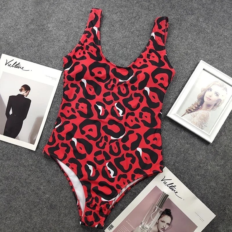 

Backless Swimwear One Piece Women 2019 Printed Swimsuit Female Bather Bathing Swimming Suit For Swim Brazilian Bikinis Mujer