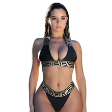 Bikini Bandage para Mujer, conjunto de Bikini Sexy, Top corto, ropa de baño para Mujer, traje de baño para Mujer 2019