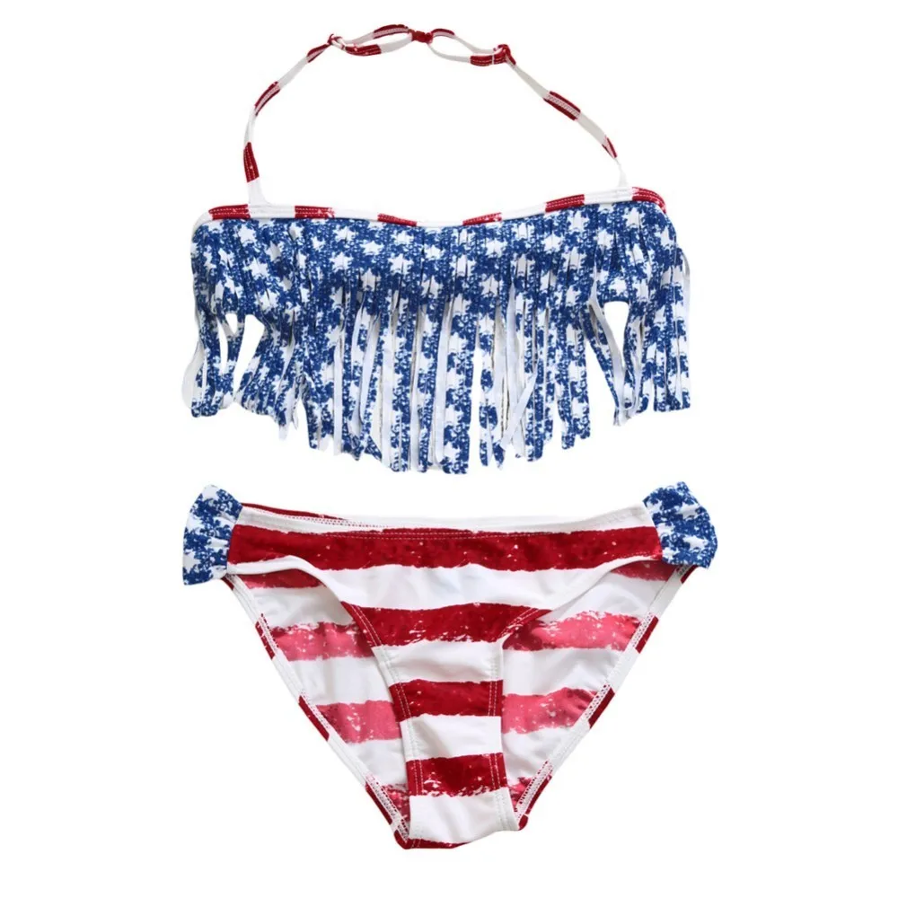 little girl american flag swimsuit
