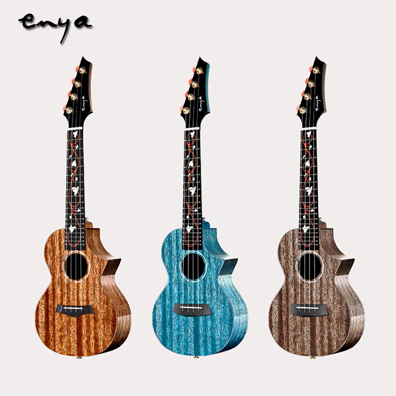 Enya M6 Ukulele Concert Tenor 23" 26" High Glossy AAA Solid Mahogany