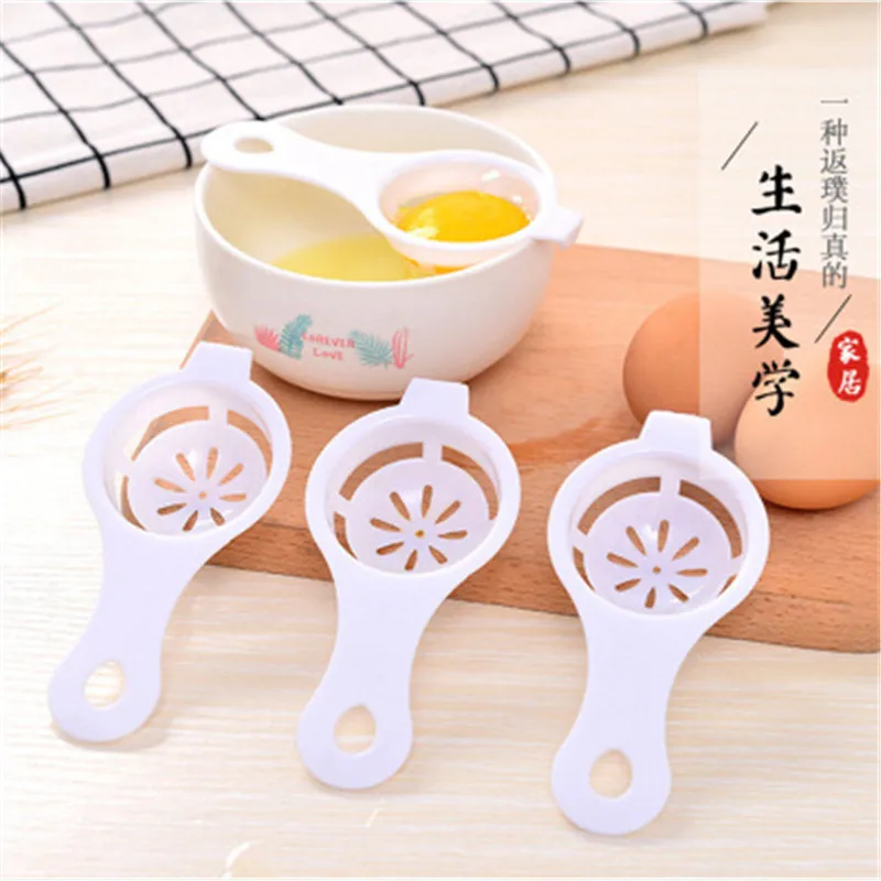 

1 Pcs Eco Friendly Good Quality Egg Yolk White Separator Egg Divider Egg Tools Pp Food Grade Material 12.5*5 Cm