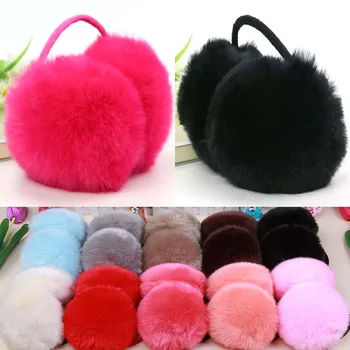 

2019 Hot Sale Winter Ear Muffs Fur Ear Covers Women Men Lovers Winter Warm Hairy Ear Warmers Earmuffs Best Christmas Gifts