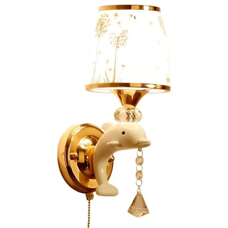 Настенный светильник с аппликацией в виде кристаллов Badkamer Verlichting Lampara De Techo Colgante