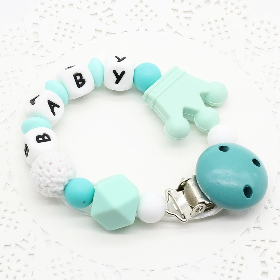 customized pacifier and clip