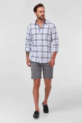 Антрацитовые мужские шорты-Чино Smart-casual