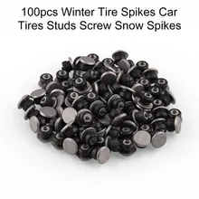 100pcs Car Snow Tire Studs Tire Wear-resistant Anti-slip Nails Snow Spikes For Tire Winter Tire Studs