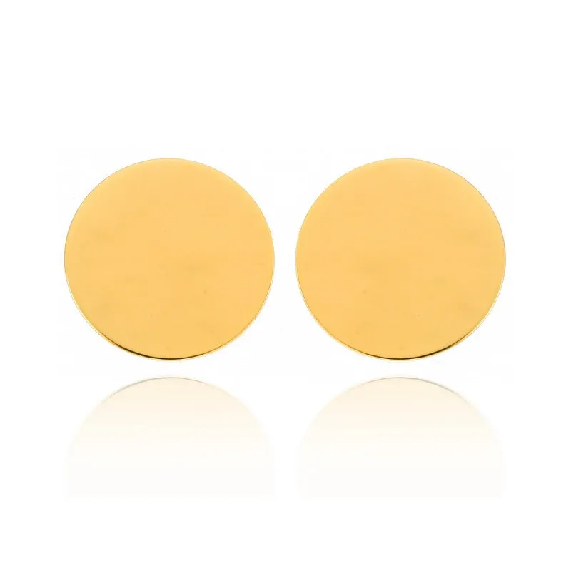 

fashion Circular geometry Simple and small stud alloy earrings for women all in the form of shells hanging metal charming