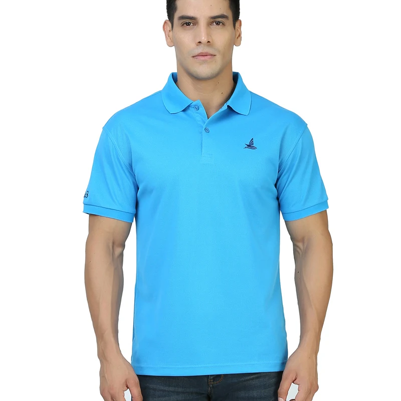 

Men Polo Shirt Golf Jerseys Quick Dry SportsTraining Exercise Collar Sport T Shirts Short Sleeve Solid Top Tees Blue Clothing