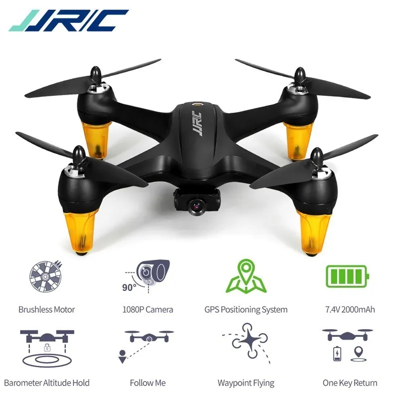 Квадрокоптер JJRC X3P с бесщеточным двигателем GPS Дрон камерой 1080P FPV мини вертолет