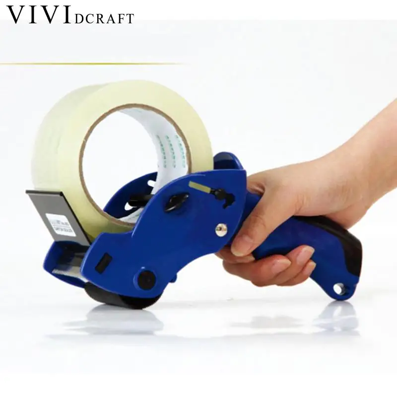 

Vividcraft Sealing Packer Capable 6cm Width Sealing Masking Tape Cutter Holder Manual Packing Machine Papelaria Tape Dispenser