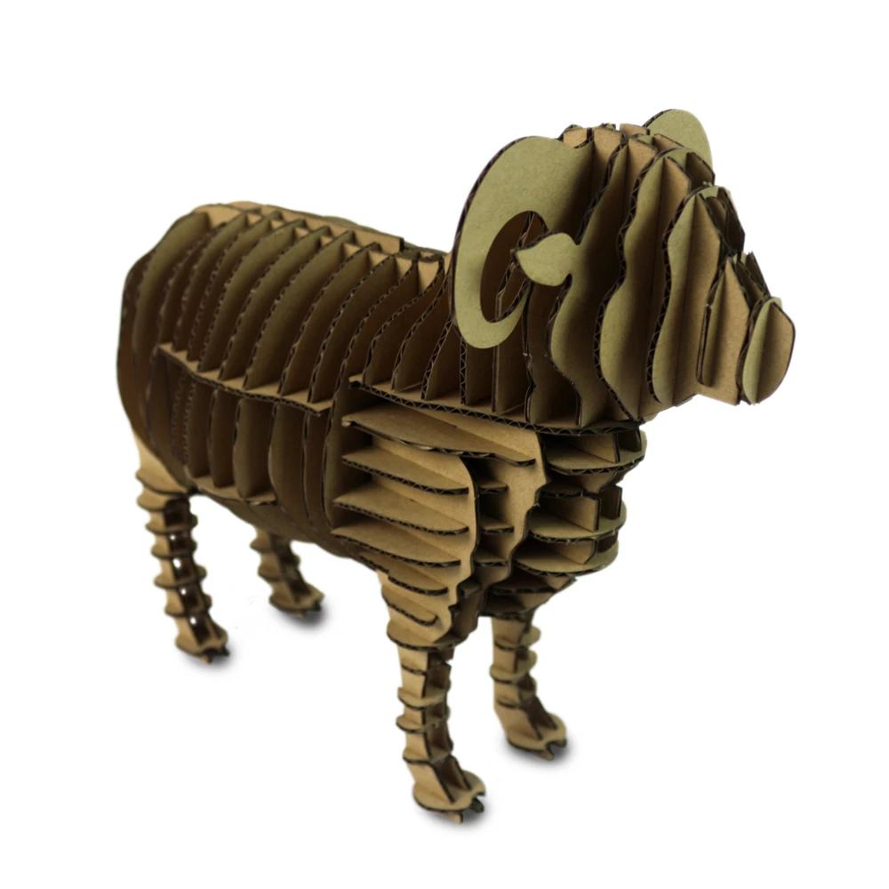 

Oyuncak 3d Puzzle Sheep Cardboard Animal Craft Paper Model Kids Educational Toys DIY Jigsaw Puzzles Papercraft Art Children Gift