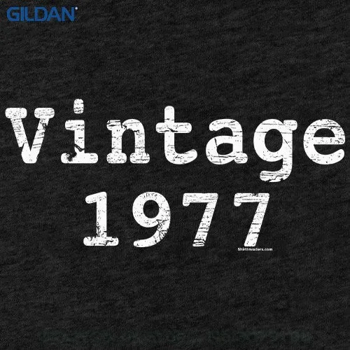 Футболка с рукавами GILDAN Homme Винтаж 1977 type 40th подарок на день рождения проблемная