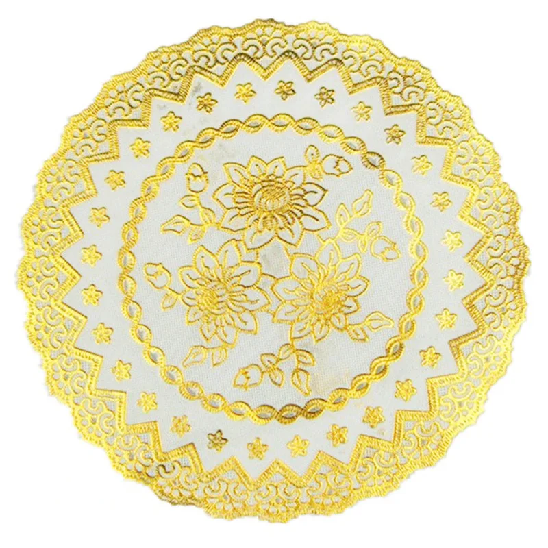 

High-grade PVC gilding Pad cup pad ashtray pad Tableware mat placemat bowl coaster nordic place mats for dining table