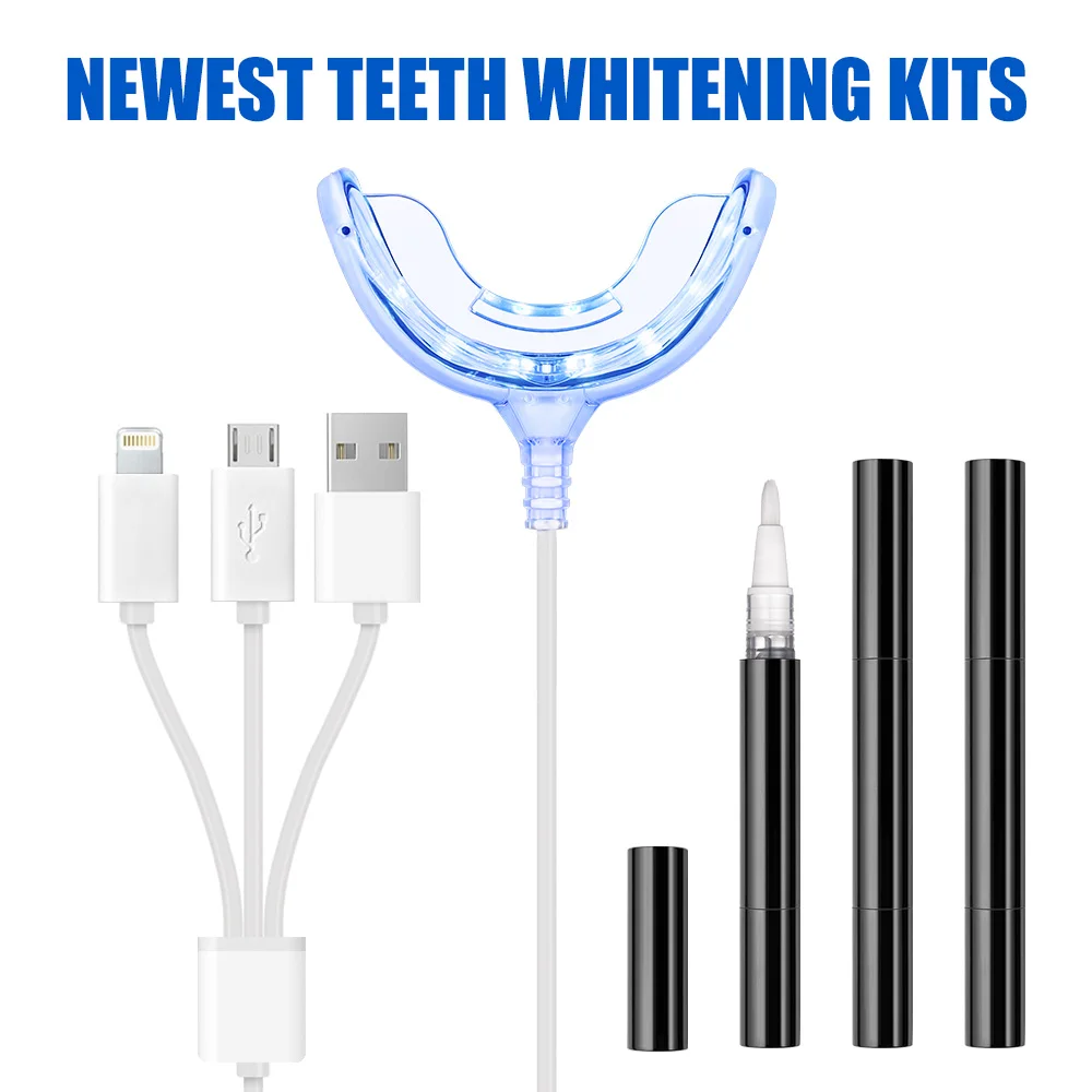 

Powerful Dental Care Teeth Bleaching Tools 3pcs 2ml Whitner Gel Pens Phone Enable Teeth Whitening Home System Kits