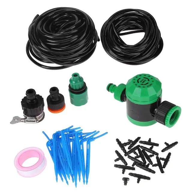 Cheap DIY Gardening Flower Pot Plant Potted Automatic Watering Tools Watering Drip Device Gardening Water Can Home Irrigation Kit Set