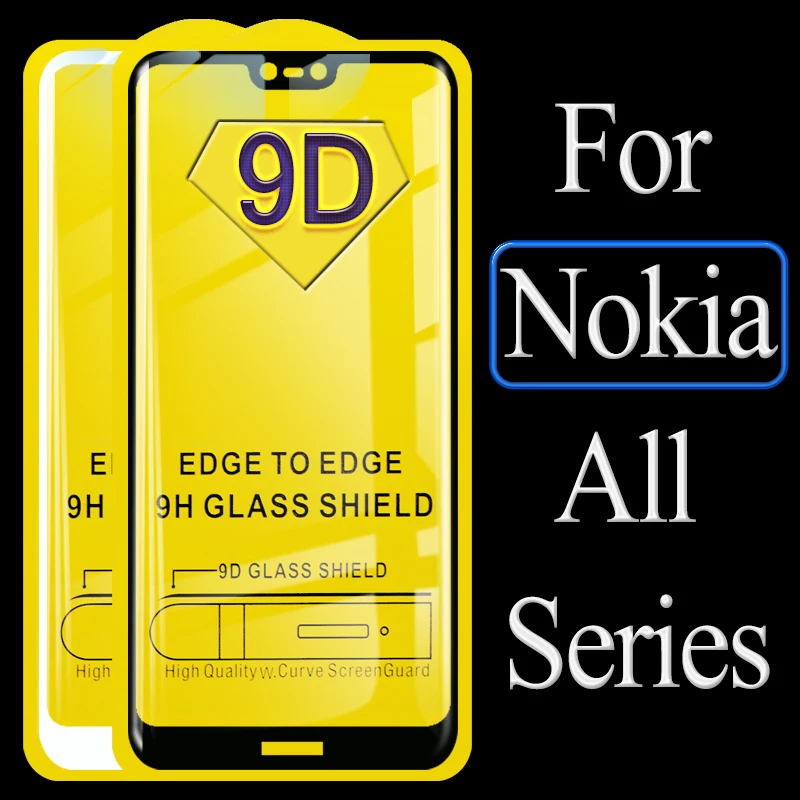 9d закаленное Стекло для Nokia 8 1 7 6 5 плюс 3 2 1X5X7X6 2018 полное покрытие Экран протектор X7