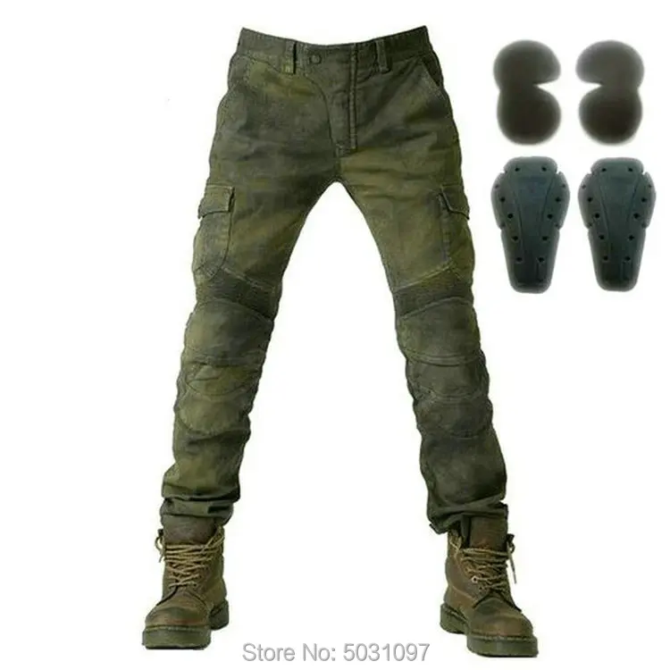 green moto jeans