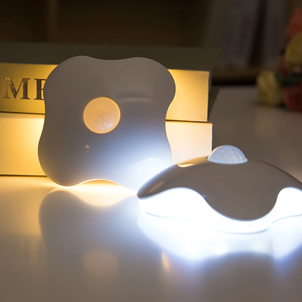 

Rechargeable LED Night Light 3~5M Human Body Induction Atmosphere Wall Adsorption Nightlamp Home Decor Sleep Bedside USB Lamp