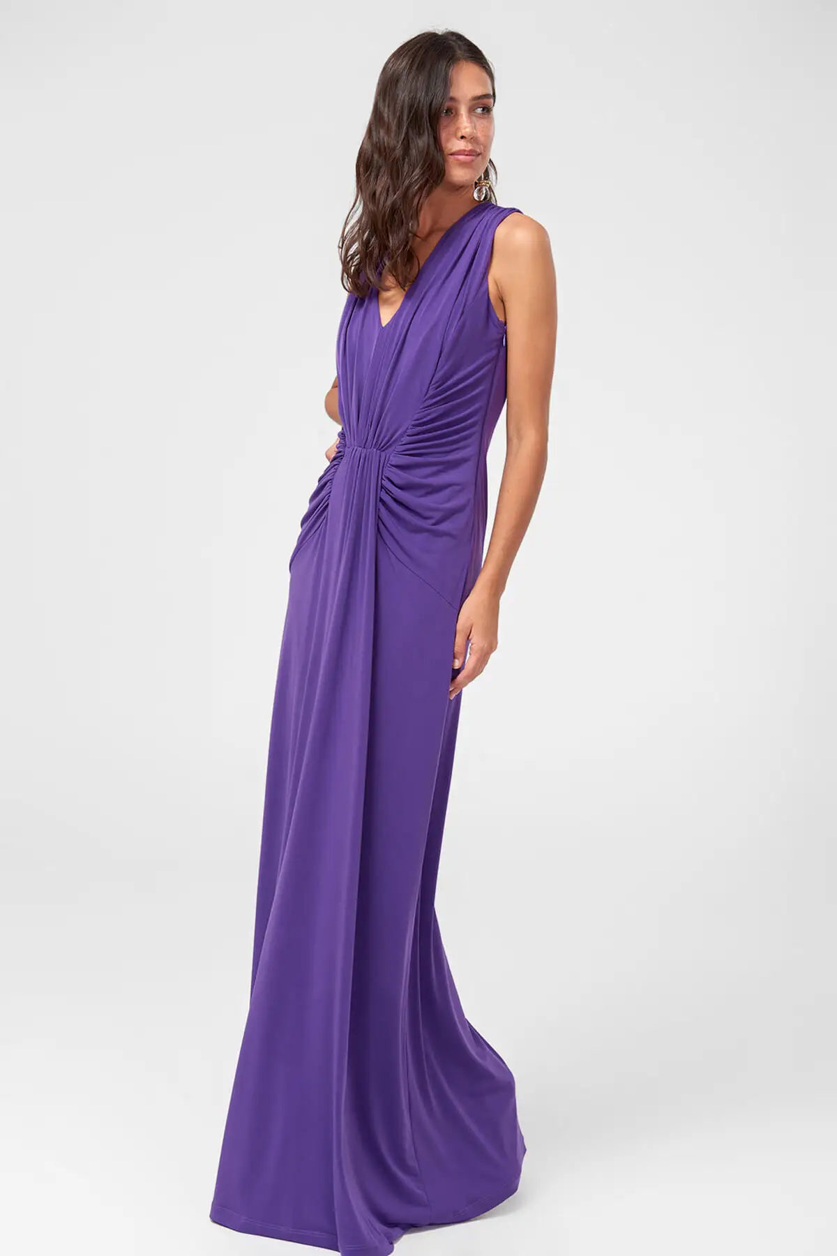 

Trendyol Purple Evening Dress Drape Detail TPRSS18VH0028