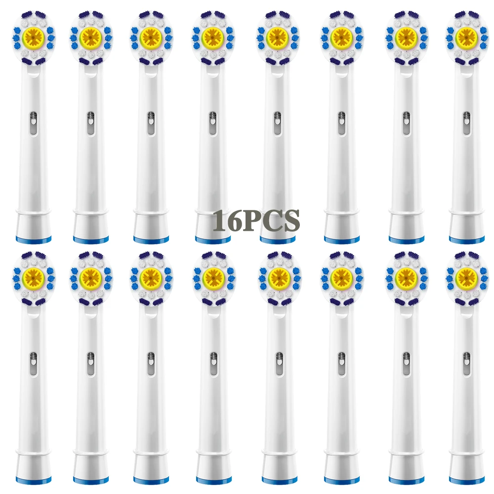 16pcs Electric Toothbrush heads 3D White Replacement brush Heads For Oral B PRO 1000 3000 7000 6000 Genius 8000 Oral-B Vitality