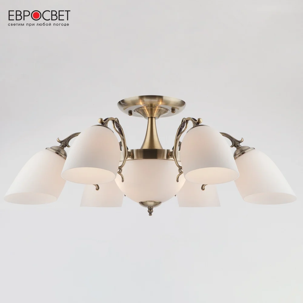 Люстра Евросвет Ariele 22010/6+2 античная бронза|Люстры| |