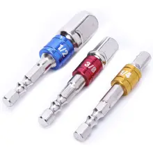 Hot(3Pcs)PE-14000 Power Hand Tools Sockets Adapter sets, Hex Square Nuts Driver Drill Impact Socket Extension Bit Adapter Soc