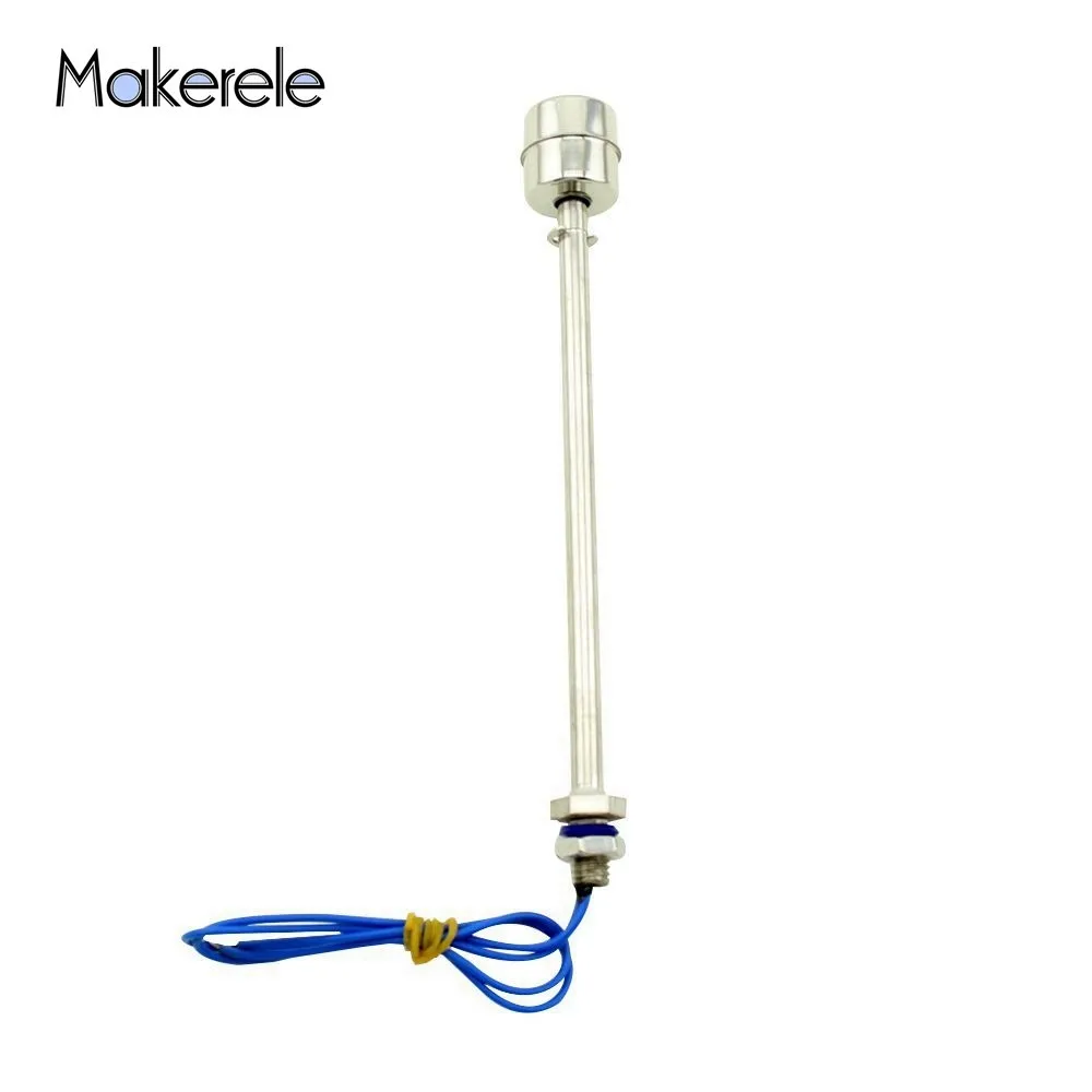 

304 Stainless Steel Long Liquid Water Level Sensor Switch Float Type Length 200mm 110V 220V MK-SFS20010 Floating Switch