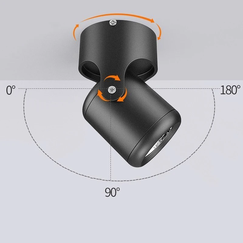 

Colorful Adjustable Ceiling Lights For Living Room New Style LED Metal Aluminum Surface Mounted Corridor Lighting Fixtures