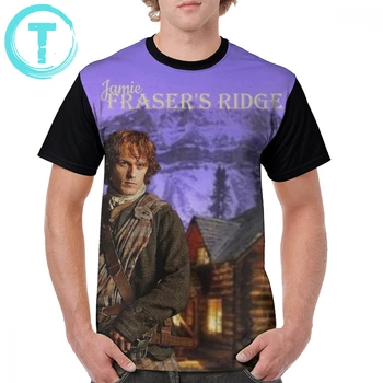 

Outlander T Shirt Frasers Ridge NCJamie Fraser T-Shirt Fashion Male Graphic Tee Shirt Print Oversize 100 Polyester Tshirt