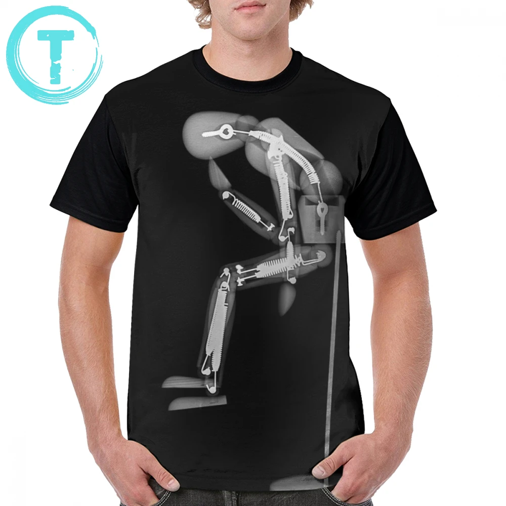 

Radiology T Shirt The Thinker T-Shirt Fun Casual Graphic Tee Shirt Short-Sleeve 4xl Graphic Man 100 Polyester Tshirt