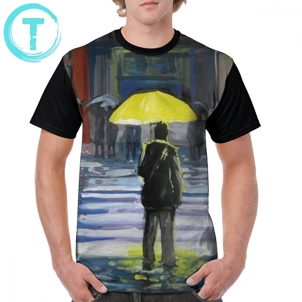

How I Met Your Mother T Shirt Yellow Umbrella Part T-Shirt Male Short Sleeve Graphic Tee Shirt 100 Polyester Streetwear Tshirt