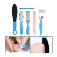 8 шт./компл. маникюрная пилка по уходу за ногтями Набор мертвой жесткой удаление натоптышей скребок педикюр Rasp Инструменты Набор инструментов из нержавеющей стали