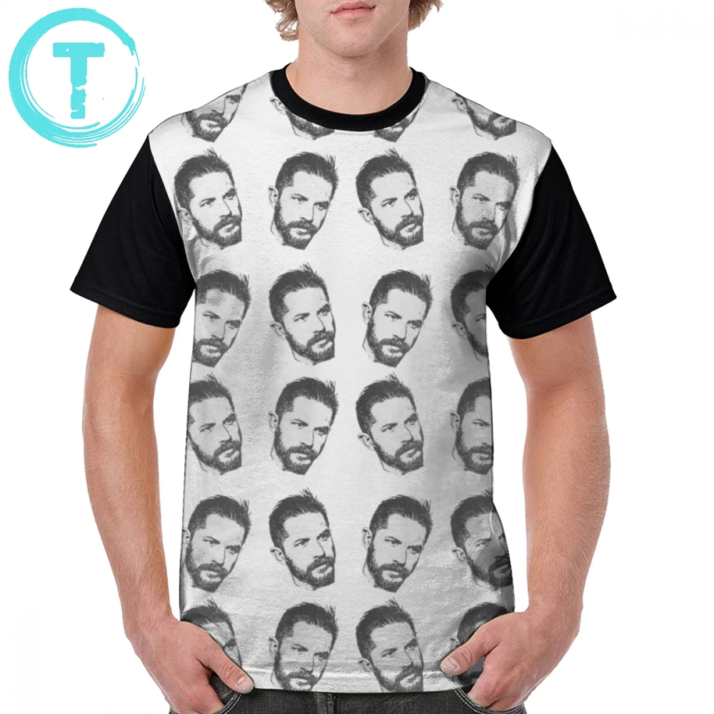

Tom Hardy T Shirt Tom Hardy T-Shirt Beach Fun Graphic Tee Shirt 100 Percent Polyester Printed Oversized Man Short-Sleeve Tshirt